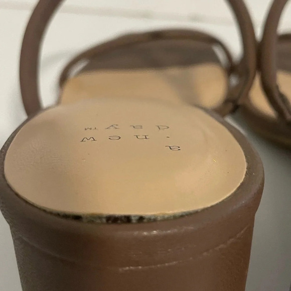A New Day Brown Strappy Heels - US 8.5 - Picture 7 of 10
